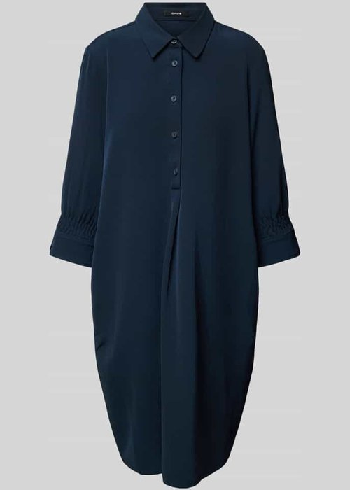 Opus Wiana knielange jurk marineblauw