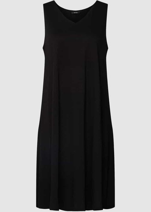 Opus Winga mini-jurk met v-hals zwart