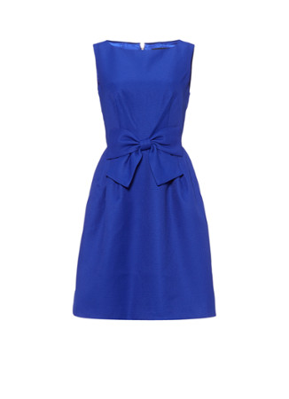 Ted Baker Nuhad A-lijn jurk met strikdetail kobaltblauw
