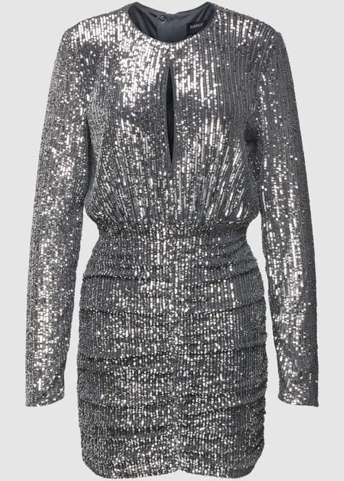 Bardot Onyx mini-jurk met pailletten zilver