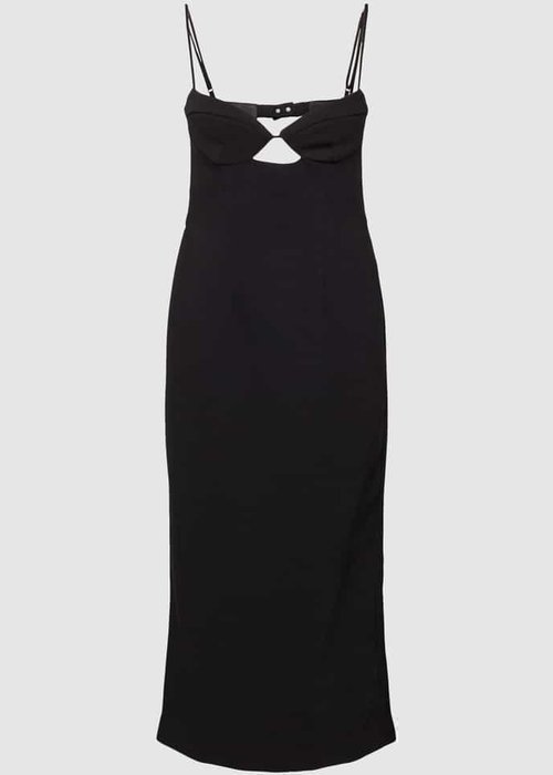 Bardot Vienna midi-jurk met cut-out zwart