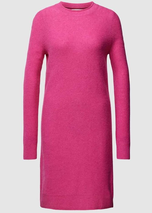 Christian Berg Woman knielange gebreide jurk fuchsia