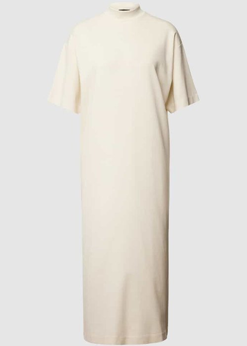 Drykorn Esmini midi-jurk met opstaande kraag ecru