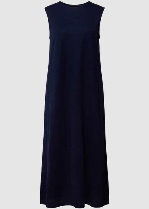 Drykorn Kejona maxi-jurk met ronde hals marineblauw