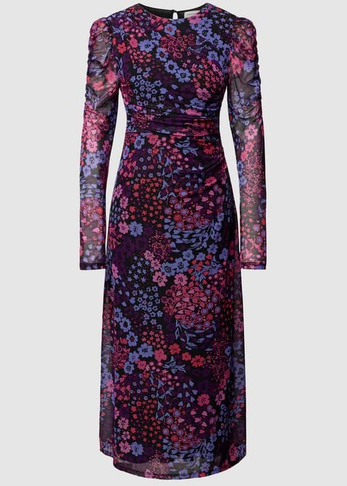 Fabienne Chapot Bella maxi-jurk met bloemenmotief violet