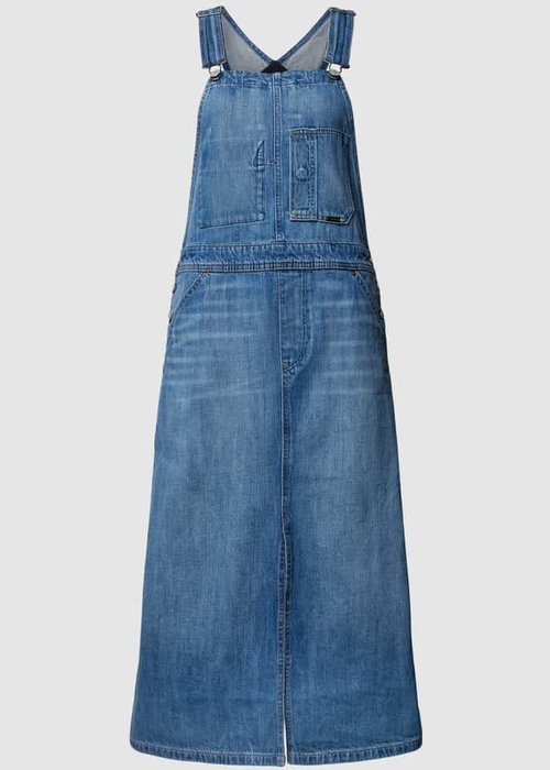 G-Star RAW jeansjurk met verstelbare bandjes blauw