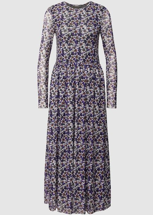 Montego midi-jurk met all-over motief lila