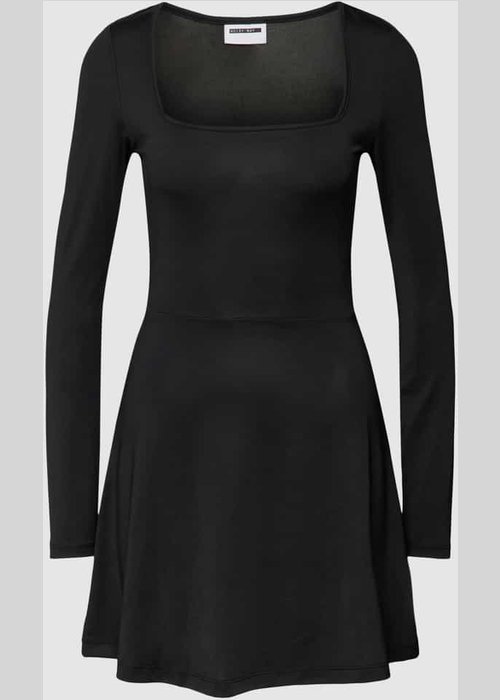 Noisy May mini-jurk met vierkante hals zwart